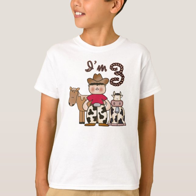 T-shirt Cowboy 3e anniversaire (Devant)