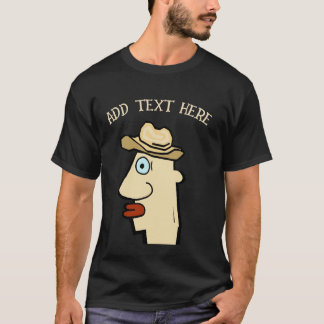 T-shirt Cowboy, ajouter du texte