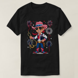 T-shirt Cowboy aux étoiles et aux bandes – Célébration du 