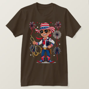 T-shirt Cowboy aux étoiles et aux bandes – Célébration du