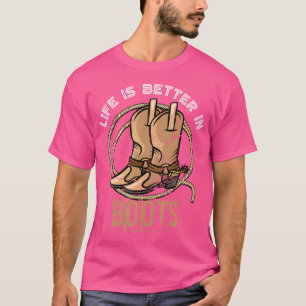 T-shirt Cowboy Boots Country Cowboy Rodeo Hommes Cadeau We