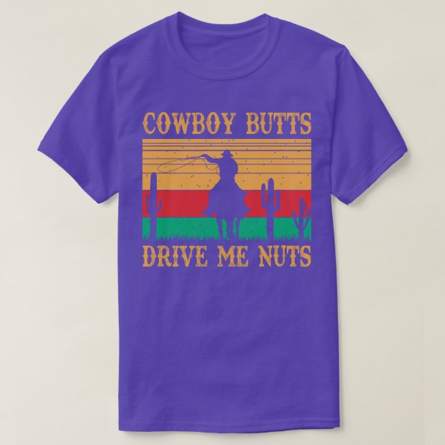T-shirt Cowboy Butts Me Lance Nuts (Design devant)