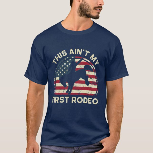 T-shirt Cowboy Ce n'est pas mon premier rodéo drôle Wester (Devant)