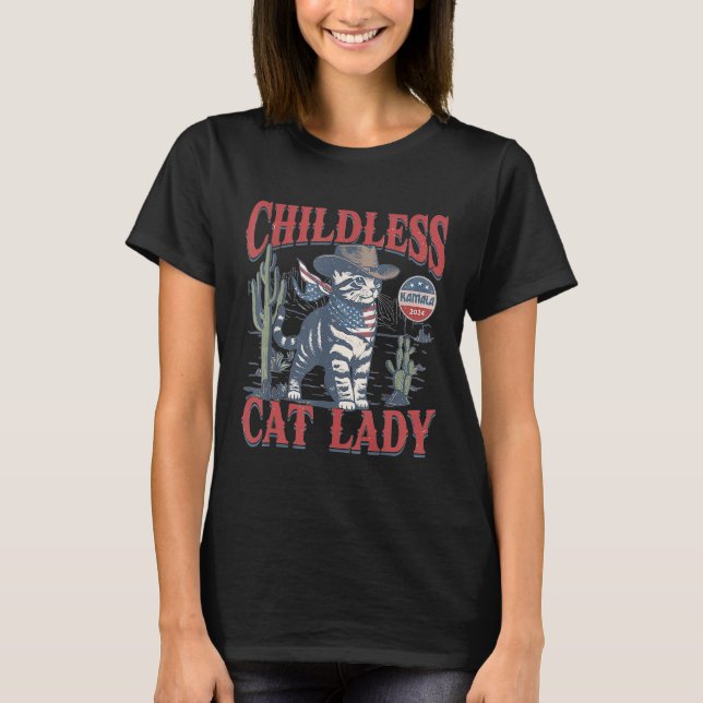 T-shirt Cowboy Chat Enfant Chat Lady 2024 (Devant)