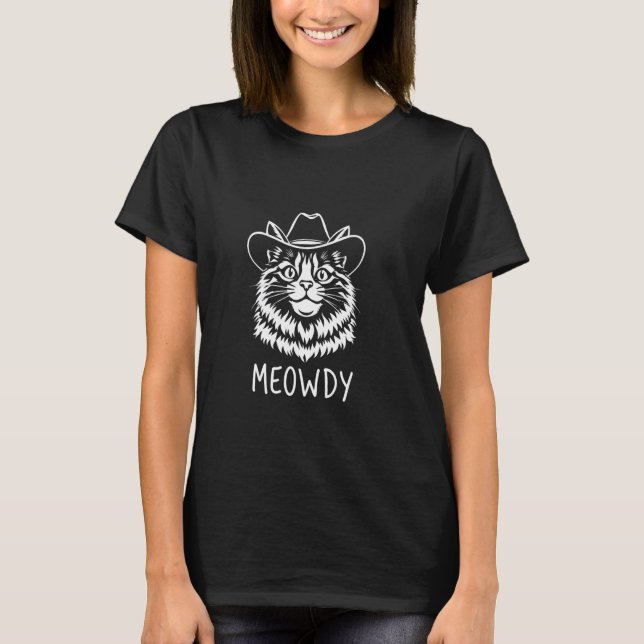 T-shirt Cowboy Chat SALUT! (Devant)