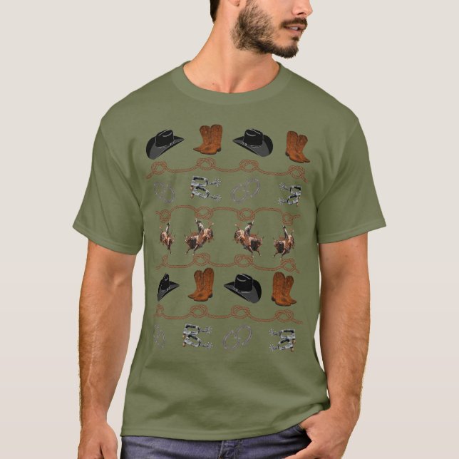 T-shirt Cowboy Country Western (Devant)