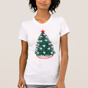 T-shirt Cowboy Cowgirl Roping Arbre de Noël Ornement T-Sh
