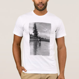 T-shirt Cowboy dans un étang