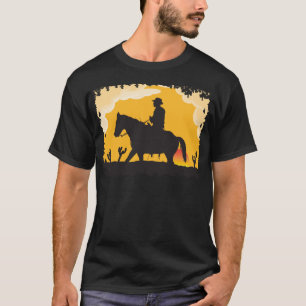 T-shirt Cowboy de coucher du soleil