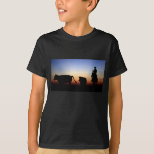 T-shirt Cowboy de coucher du soleil