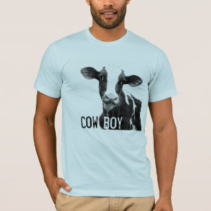 T-shirt Cowboy de garçon de vache !  Veau de laiterie du