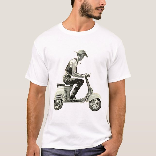 T-shirt Cowboy de scooter (Devant)