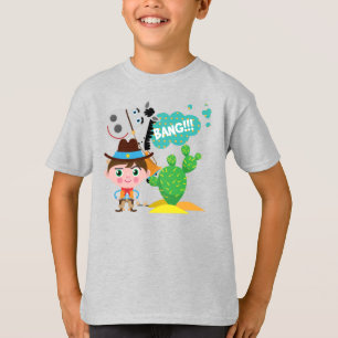 T-shirt Cowboy et cheval