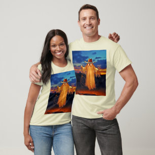 T-shirt Cowboy Ghost au coucher du soleil