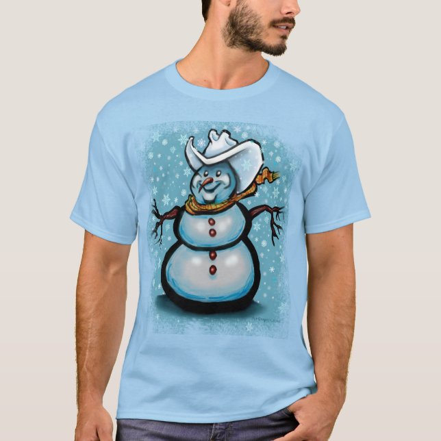 T-shirt Cowboy hiver (Devant)