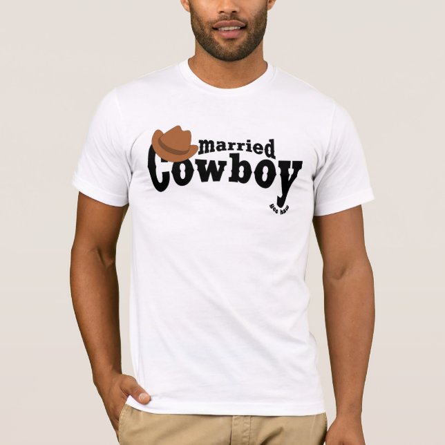T-shirt cowboy marié (Devant)