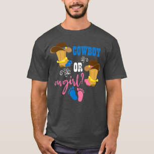 T-shirt Cowboy ou Cowgirl Grossesse Bébé Genre Révélat