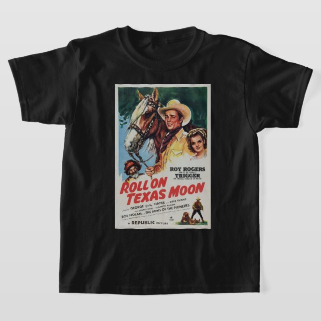 T-shirt Cowboy Poster Roll Sur Texas Moon (Poser)