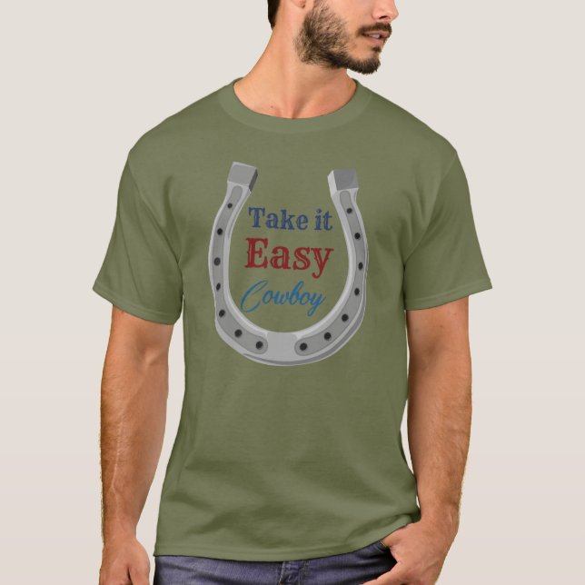 T-shirt Cowboy "Prends ça cool" (Devant)