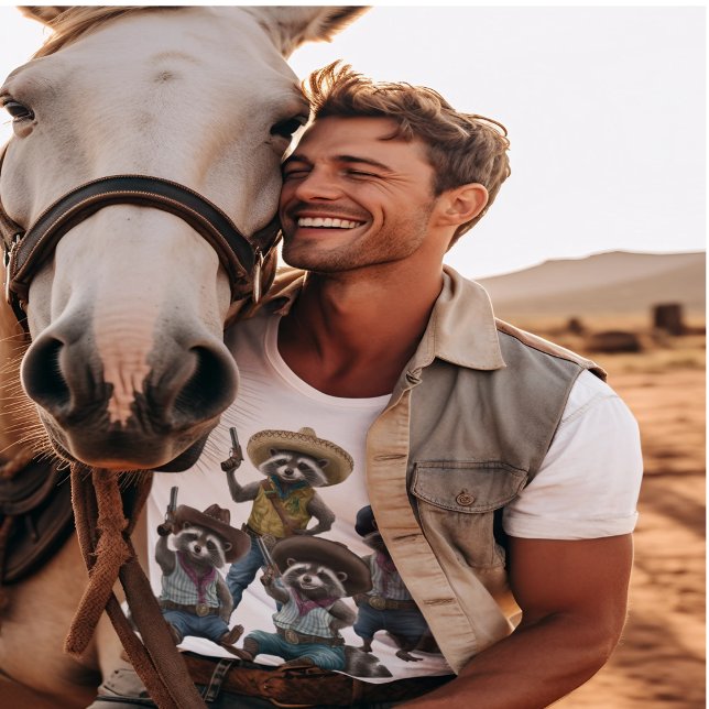 T-shirt Cowboy Raccoon (Créateur téléchargé)