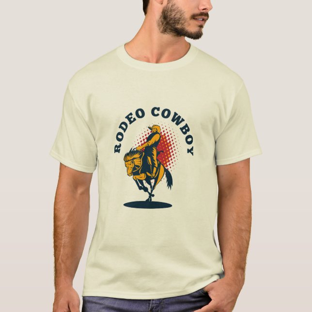 T-shirt cowboy rodéo (Devant)