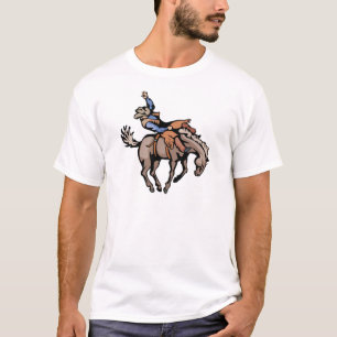 T-shirt cowboy rodéo et cheval bouc