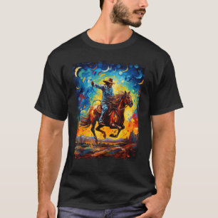 T-shirt Cowboy Rodéo Vache Cheval Yeehaw Nouveauté Vintage