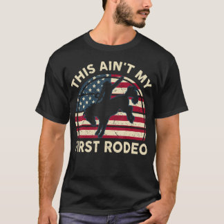 T-shirt Cowboy-Shirt Aint Mon Premier Rodéo Drôle Hor Occi