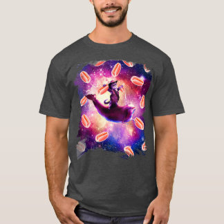 T-shirt Cowboy Space Chat sur Dolphin Unicorn Hot Dog