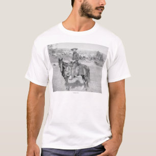 T-shirt Cowboy sur son cheval PhotographSouth Dakota