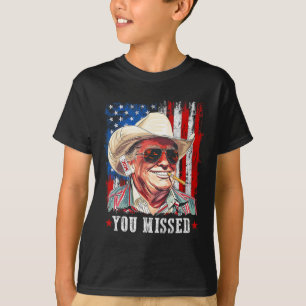T-shirt Cowboy Trump occidental Vous avez raté Trump 2025