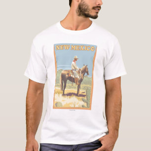 T-shirt Cowboy (vue de côté) Nouveau Mexique