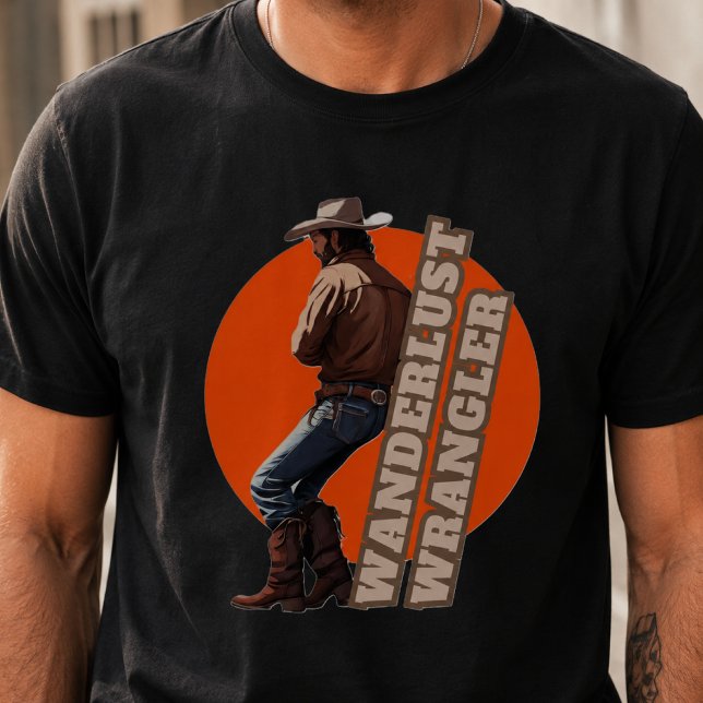 T-Shirt Cowboy Wanderlust - L'Aventure Attend (Créateur téléchargé)
