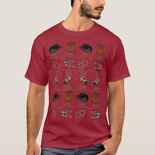 T-shirt Cowboy Western Country  (Devant)