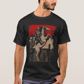 T-shirt Cowboy Wild West Country Horseck équitation Cheval