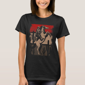 T-shirt Cowboy Wild West Country Horseck équitation Cheval