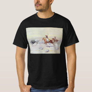 T-shirt Cowboys du Triangle Bar par CM Russell