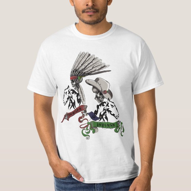 T-shirt Cowboys et chemise d'Indiens (Devant)