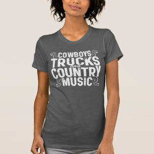 T-shirt Cowboys et musique country de camions
