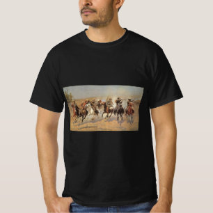 T-shirt Cowboys Vintage, A Dash For Timber par Remington