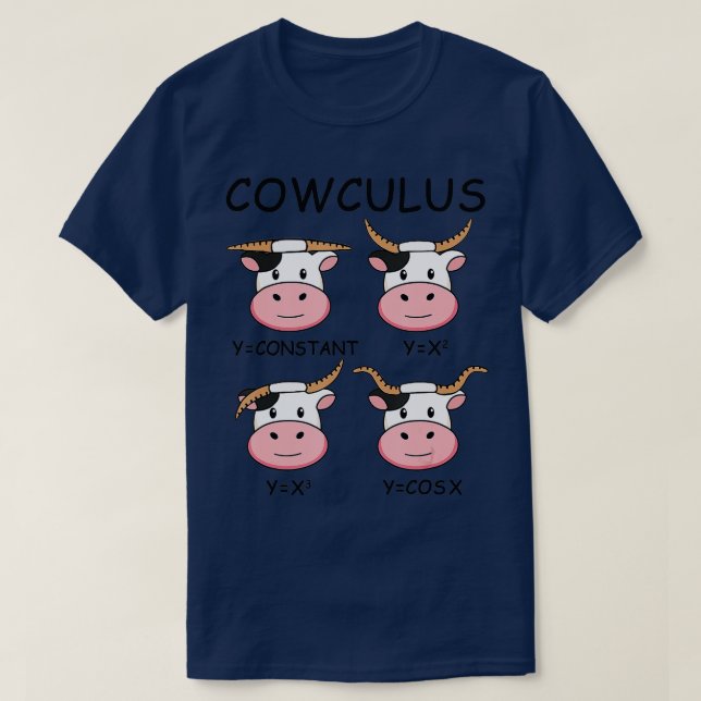 T-shirt Cowculus Math Lovers Funny Cow Calculus Math Teach (Design devant)