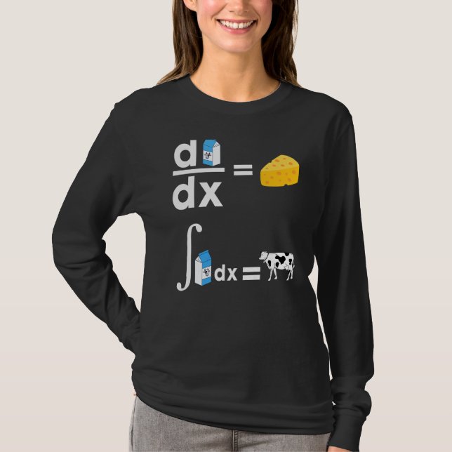 T-shirt Cowculus Math Vache Lait Fromage Math Pour Hommes  (Devant)