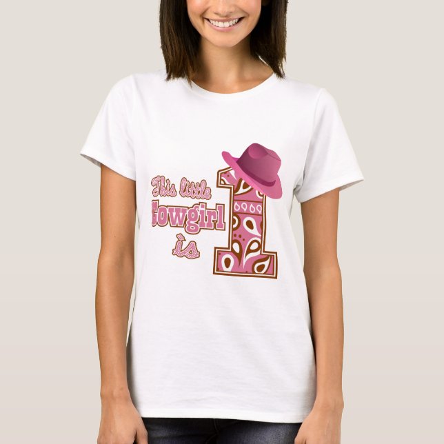 T-shirt Cowgirl 1er anniversaire (Devant)