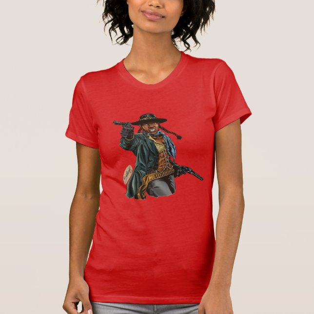 T-shirt Cowgirl africaine-américaine (Devant)