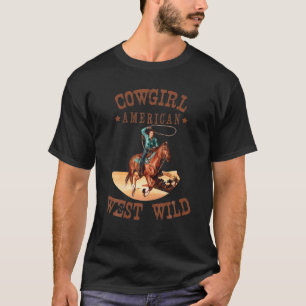 T-shirt Cowgirl American West Wildd