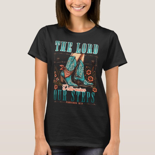 T-shirt Cowgirl Bible Scripture Verse Western Jesus For Wo (Devant)