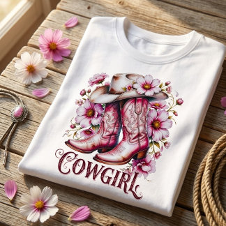 T-shirt Cowgirl Birthday Girls Night Out Western Bachelore