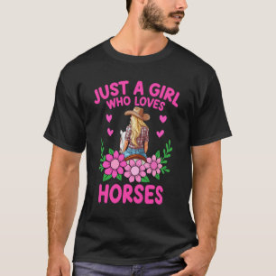 T-shirt Cowgirl Country Western Juste une fille qui aime l
