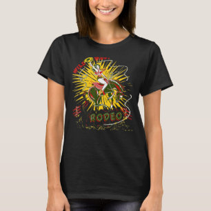T-shirt Cowgirl Holse Horse Wild West Rodeo Western Coun