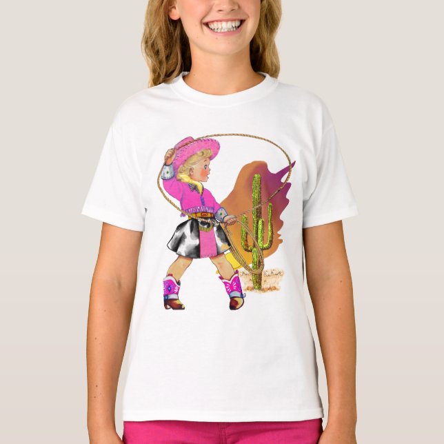 T-shirt Cowgirl Kid (Devant)